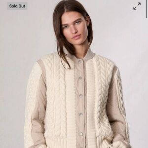 NWT- RARE- Rag & Bone Manston mixed media Bomber Jacket